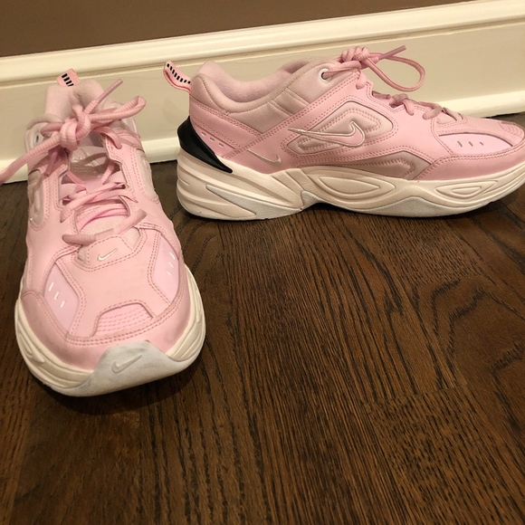 nike m2k tekno leather and neoprene sneakers